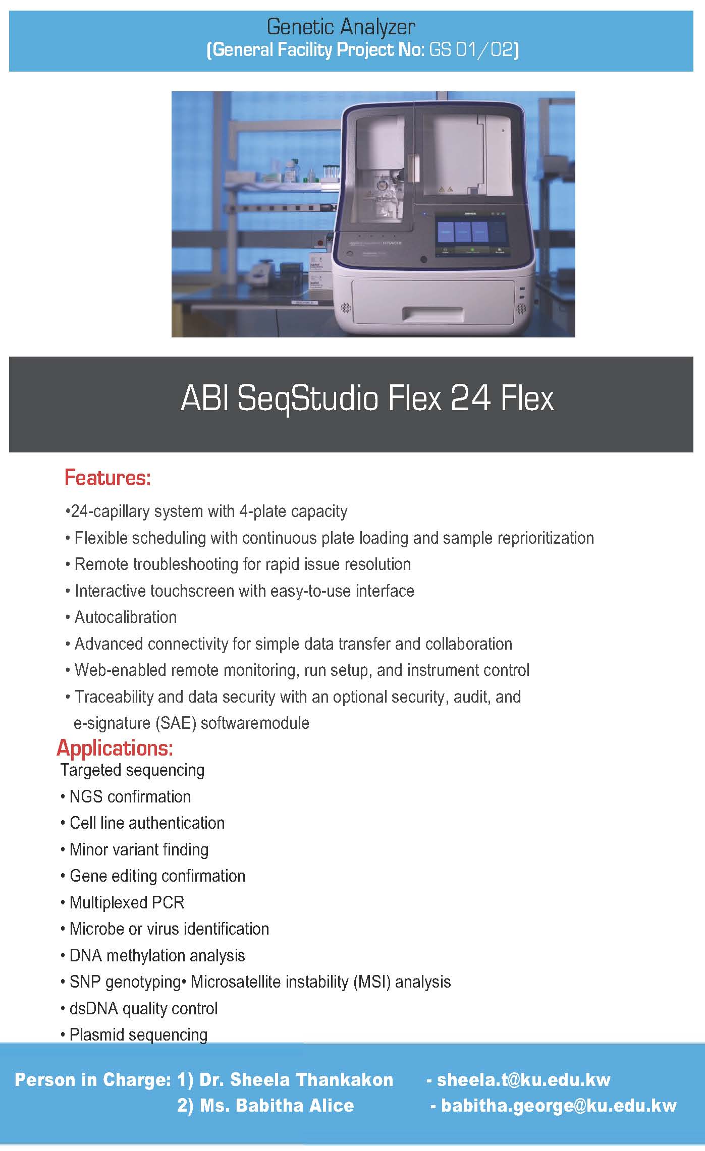 RSPU ABI SeqStudio Flex 24 Flex