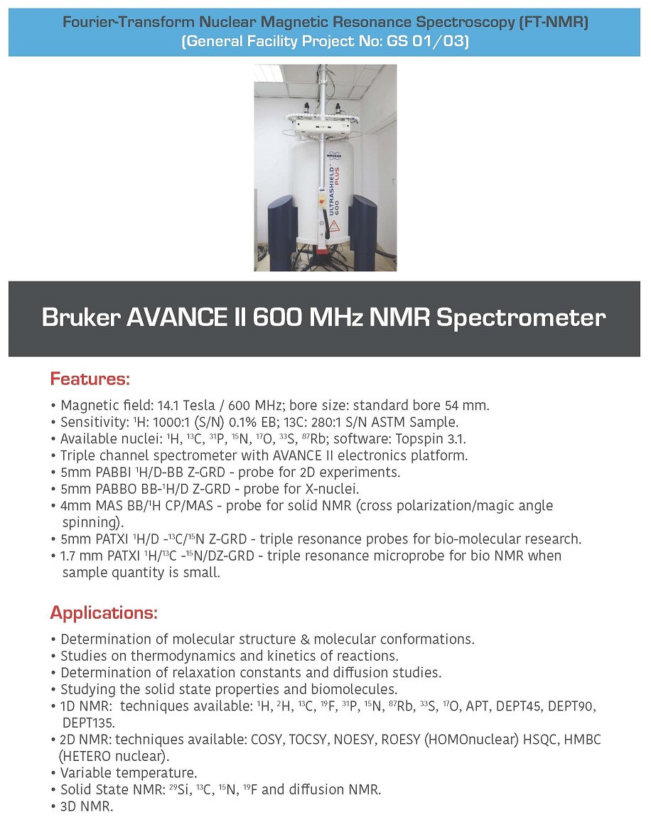 Bruker AVANCE II 600 MHz NMR Spectrometer